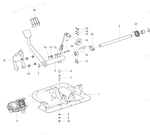 C7H brake master cylinder signal transmitter (EBS3)WG9000360550 C7H brake master cylinder signal transmitter (EBS3)WG9000360550